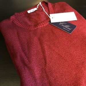 Cellini Italian Men's Maroon Sweater